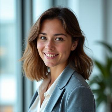 Professional headshot of Lena Petrova, Lead UI/UX Designer